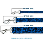 Dog Leash - Leopard Turquoise