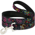 Load image into Gallery viewer, Dog Leash - Love Kills CLOSE-UP Gray
