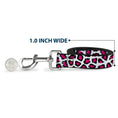 Load image into Gallery viewer, Dog Leash - Leopard White/Fuchsia
