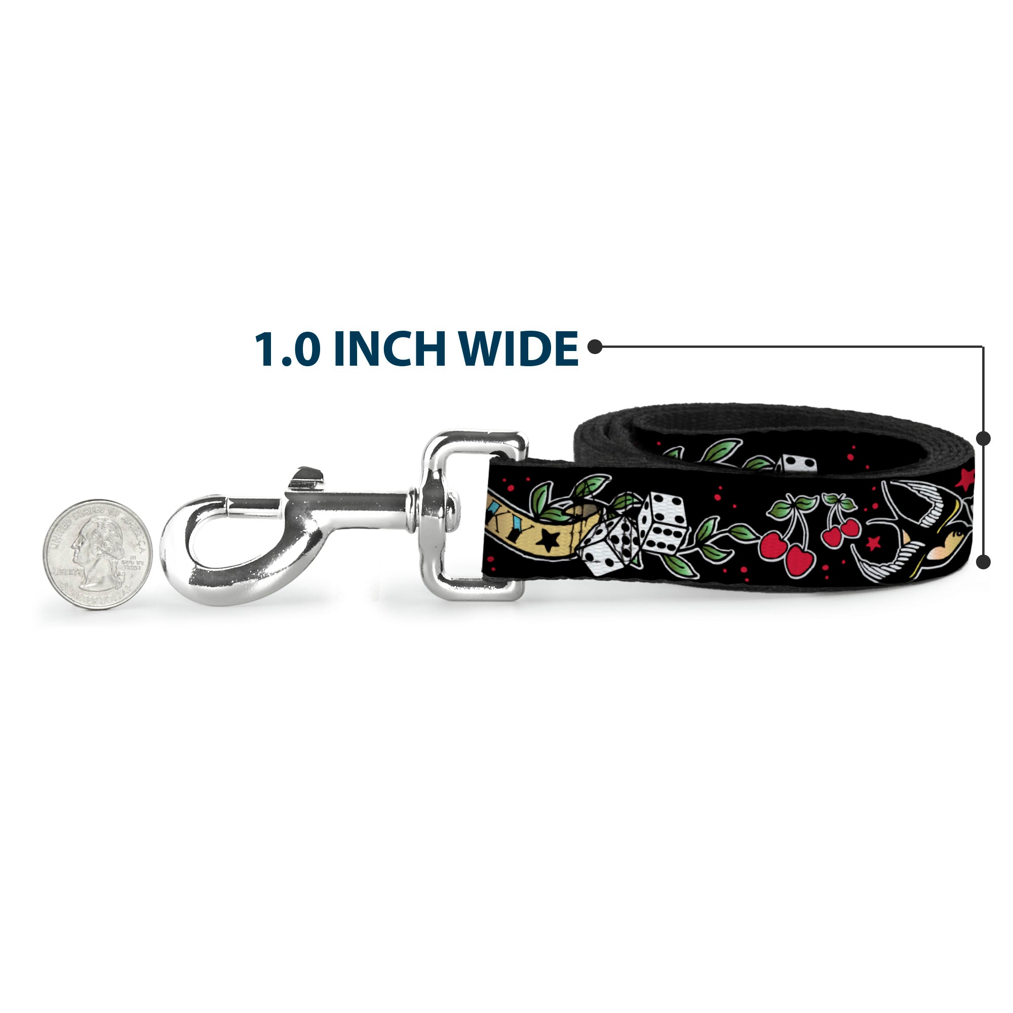 Dog Leash - Lucky Black