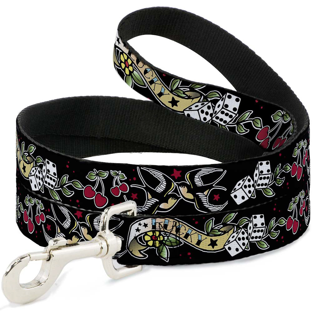 Dog Leash - Lucky Black