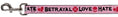 Load image into Gallery viewer, Dog Leash - Love/Hate/Betrayal Pink/Black/Fuchsia
