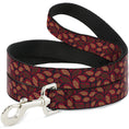 Load image into Gallery viewer, Dog Leash - Leaves Swirl Navy/Burgundy
