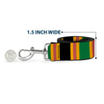 Load image into Gallery viewer, Dog Leash - Lines Black/Gold/Pink/Green
