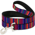 Load image into Gallery viewer, Dog Leash - Lines Reds/Purples
