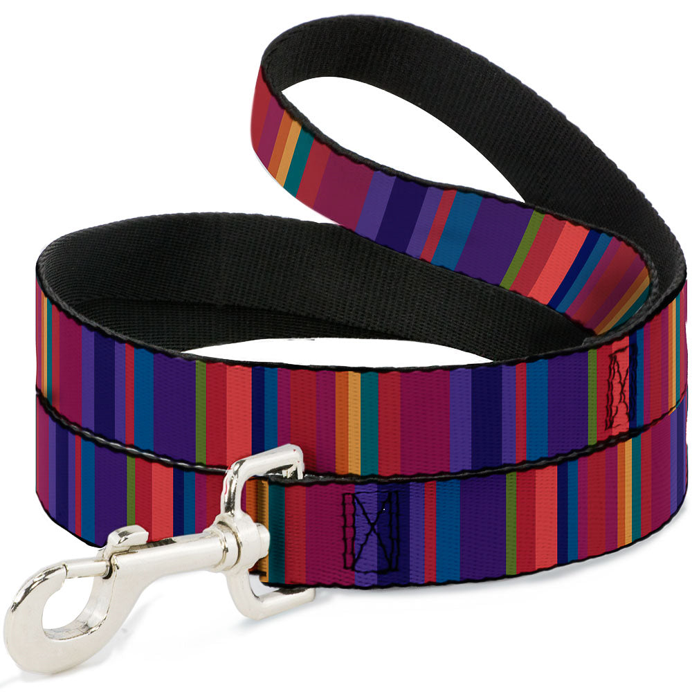 Dog Leash - Lines Reds/Purples
