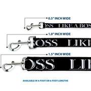 Dog Leash - LIKE A BOSS2 Black/Red
