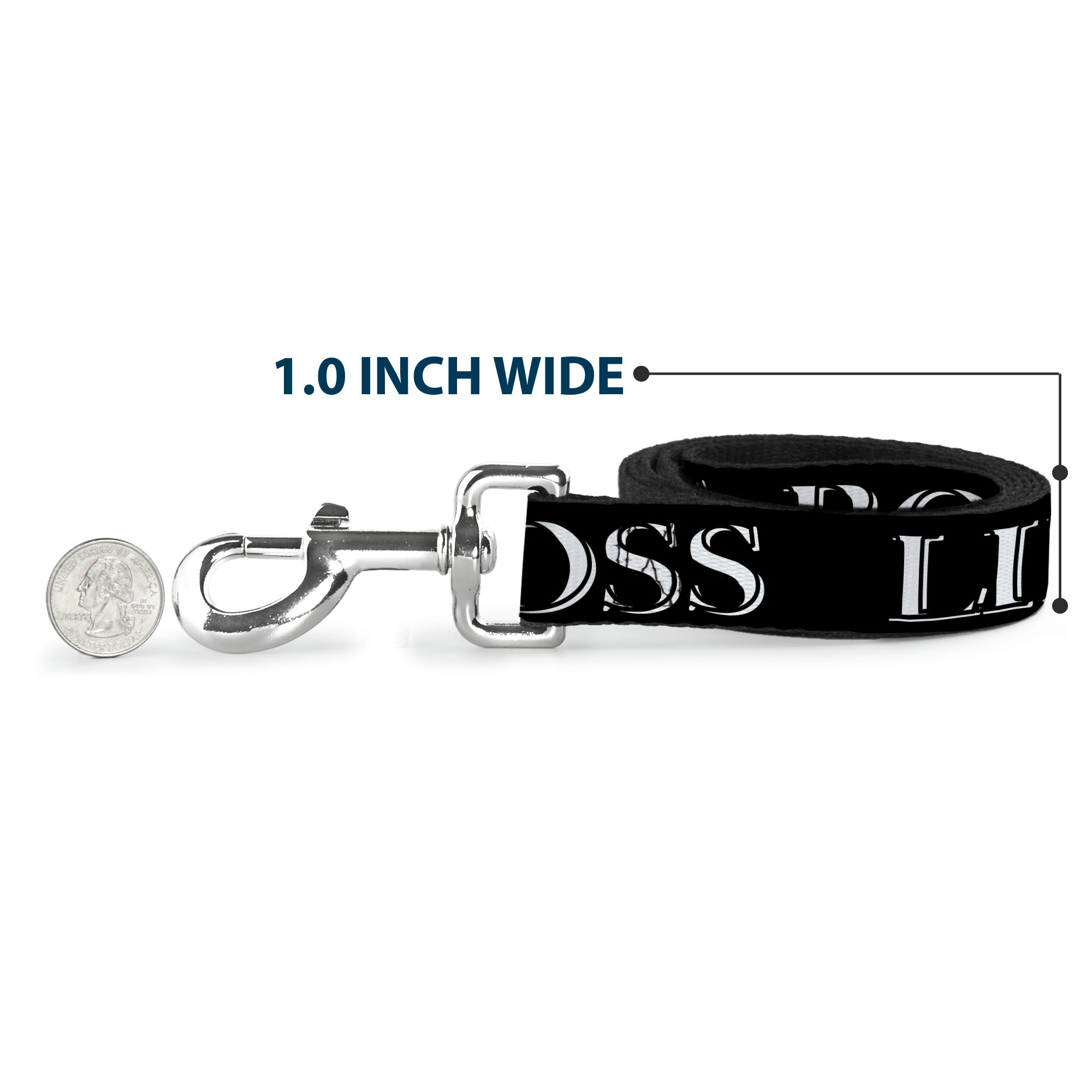 Dog Leash - LIKE A BOSS2 Black/Red
