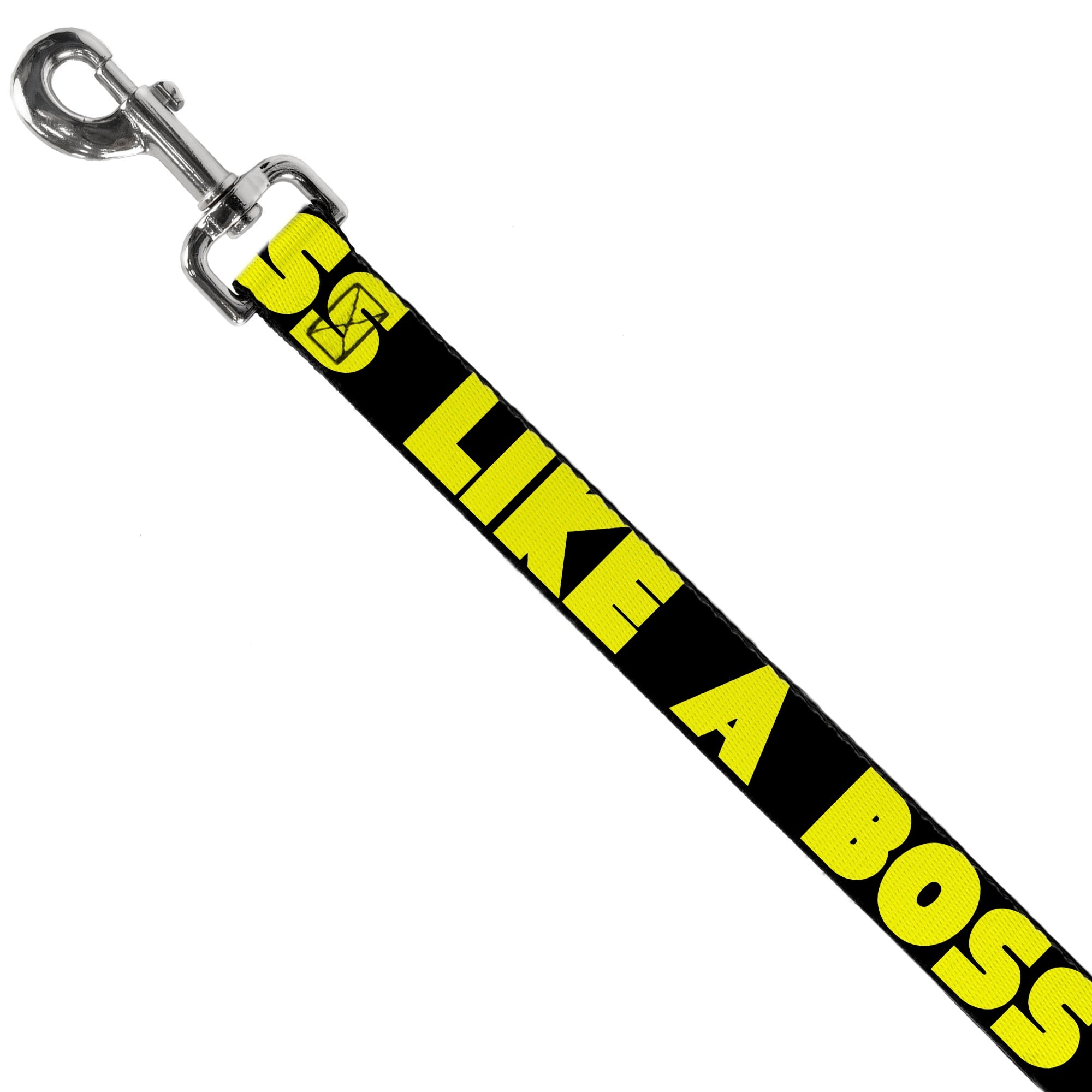 Dog Leash - LIKE A BOSS Black/Yellow