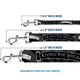 Load image into Gallery viewer, Dog Leash - LIVING THE DREAM Scroll Gray/Black/White
