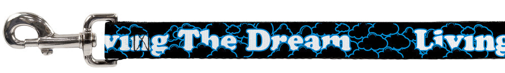Dog Leash - LIVING THE DREAM/Clouds Black/Blue/White