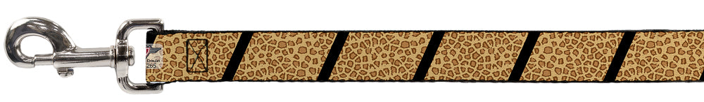 Dog Leash - Leopard Brown/Black Slash