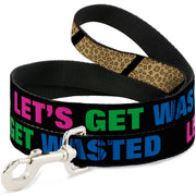 Dog Leash - Leopard Brown/Black Slash