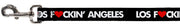 Dog Leash - LOS F*CKIN' ANGELES Heart Black/White/Red