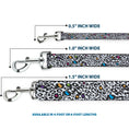 Load image into Gallery viewer, Dog Leash - Leopard White/Black/Multi Color
