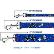 Dog Leash - Lucky CLOSE-UP Blue