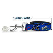 Dog Leash - Lucky CLOSE-UP Blue