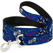 Dog Leash - Lucky CLOSE-UP Blue