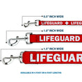 Load image into Gallery viewer, Dog Leash - LIFEGUARD/Logo Red/White
