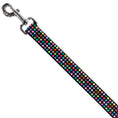 Load image into Gallery viewer, Dog Leash - Mini Polka Dots Black/Multi Color
