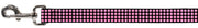 Dog Leash - Mini Polka Dots Black/Pink
