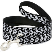 Dog Leash - Mud Flap Girl Diamonds Black/White