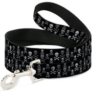Dog Leash - Multi Skull Black/Gray
