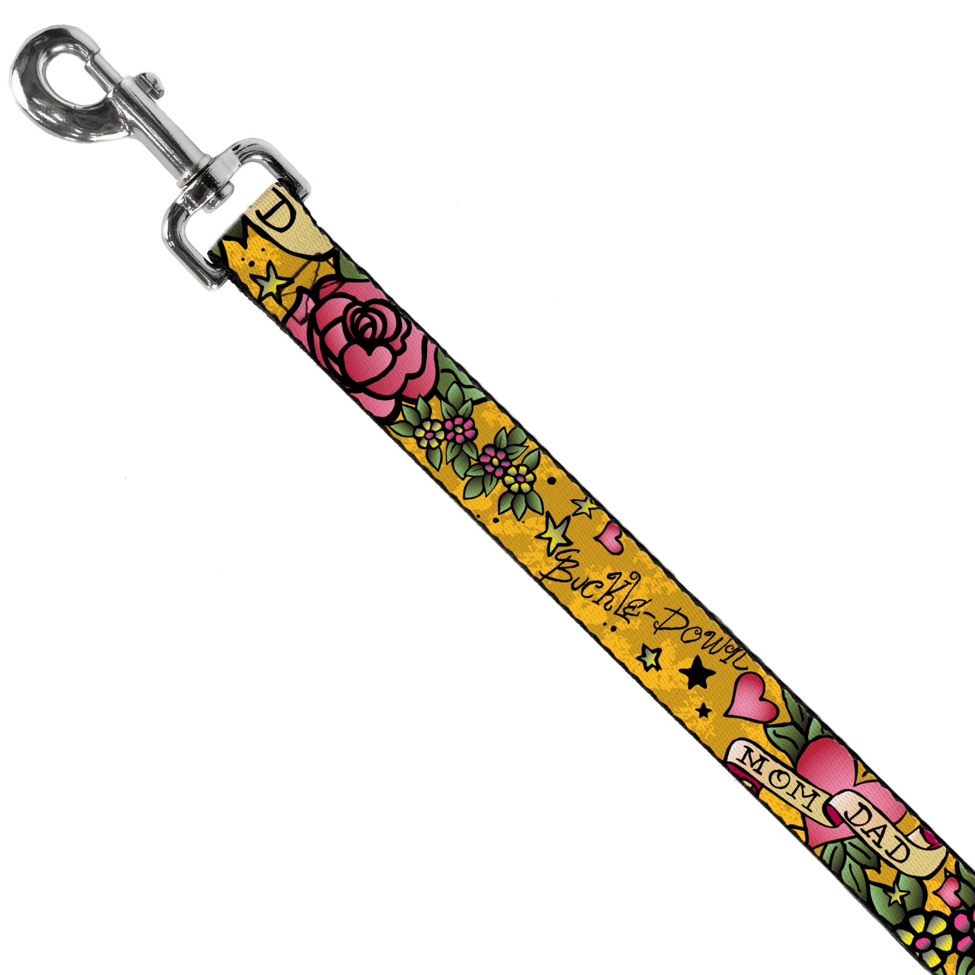 Dog Leash - Mom & Dad Yellow
