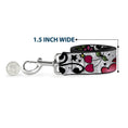 Load image into Gallery viewer, Dog Leash - Mom & Dad CLOSE-UP White
