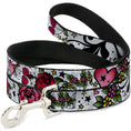 Load image into Gallery viewer, Dog Leash - Mom & Dad CLOSE-UP White
