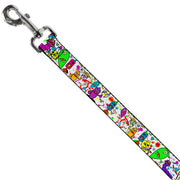 Dog Leash - Monsters White