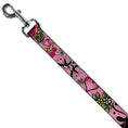 Load image into Gallery viewer, Dog Leash - Mom & Dad CLOSE-UP Pink w/Sparrows
