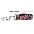 Load image into Gallery viewer, Dog Leash - Mom & Dad CLOSE-UP Pink w/Sparrows
