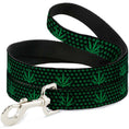 Load image into Gallery viewer, Buckle-Down Dog Leash - Marijuana Garden Black/Green
