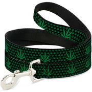 Buckle-Down Dog Leash - Marijuana Garden Black/Green
