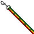 Load image into Gallery viewer, Buckle-Down Dog Leash - Marijuana Leaf Repeat Rasta
