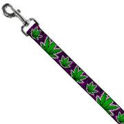 Buckle-Down Dog Leash - Marijuana Haze Purple