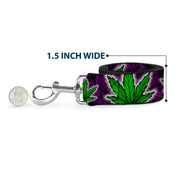Buckle-Down Dog Leash - Marijuana Haze Purple