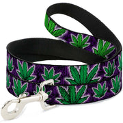 Buckle-Down Dog Leash - Marijuana Haze Purple