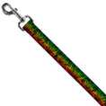 Load image into Gallery viewer, Buckle-Down Dog Leash - Marijuana Haze Rasta/Rasta
