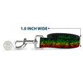 Load image into Gallery viewer, Buckle-Down Dog Leash - Marijuana Haze Rasta/Rasta
