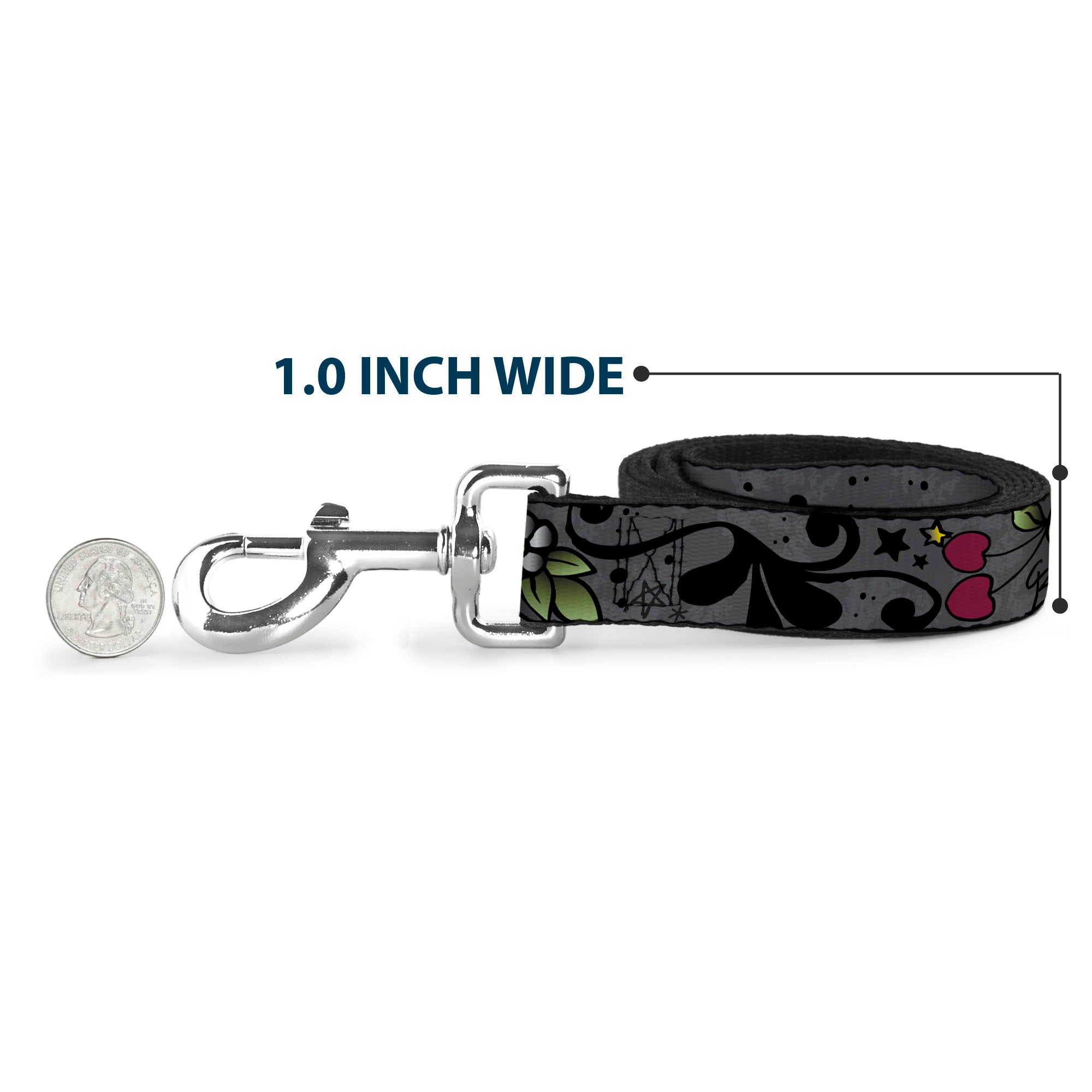 Dog Leash - Mom & Mom Gray
