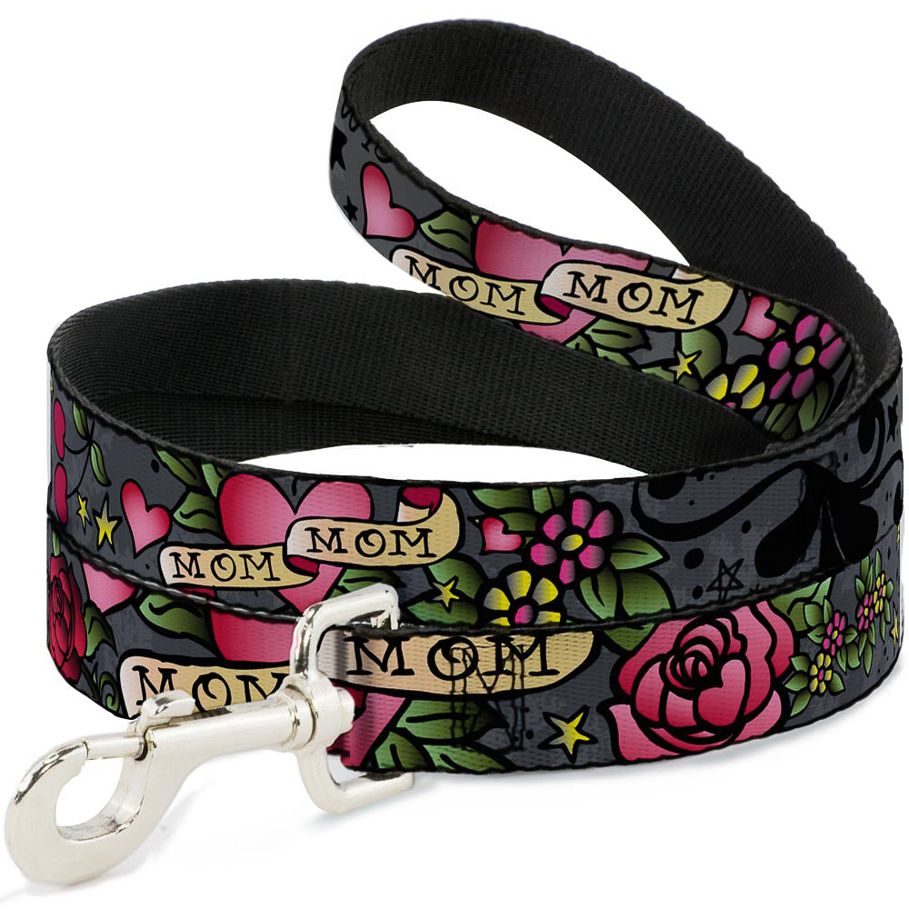 Dog Leash - Mom & Mom Gray