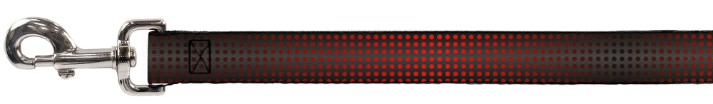 Dog Leash - Micro Polka Dots Transitions Black/Red