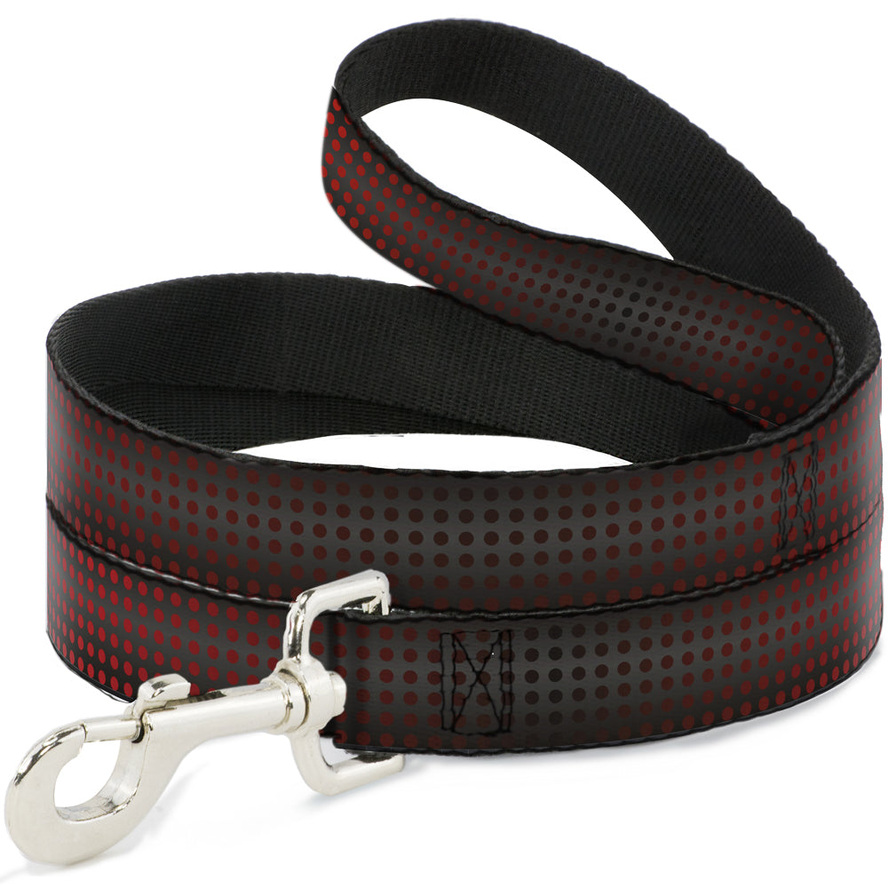 Dog Leash - Micro Polka Dots Transitions Black/Red