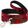 Load image into Gallery viewer, Dog Leash - Mom & Dad CLOSE-UP Red
