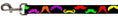 Load image into Gallery viewer, Dog Leash - Mustaches Black/Multi Color
