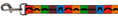 Load image into Gallery viewer, Dog Leash - Mustaches Multi Color Blocks/Black
