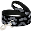 Load image into Gallery viewer, Dog Leash - Mustaches Black/Sketch
