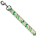 Load image into Gallery viewer, Dog Leash - Mud Flap Girls w/Stripes Tan/Green/Lime Green
